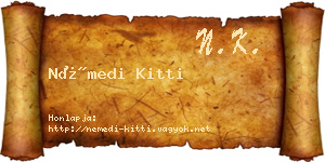 Némedi Kitti névjegykártya